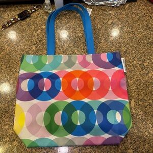 Clinique Blue and Red Artistic Totes